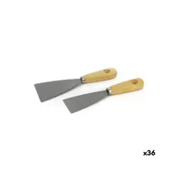 spatule poignées en bois lot 2 pièces (36 unités)
