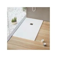 receveur de douche 100 x 80 cm, blanc, extra plat - logic