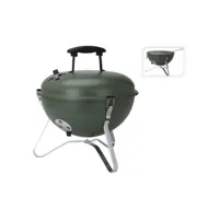 progarden barbecue forme de boule 37 cm vert olive