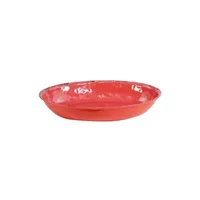 plat / moule l2g plat melamine creux ovale rouge gamme casablanca - - mélaminé420 280x70mm