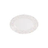 plat / moule table passion plat ovale manaos 35 cm - - blanc - porcelaine