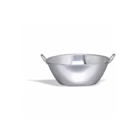 ustensile de cuisine pujadas bassine à fond plat inox ø 20 à 70 cm