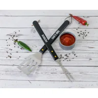 outils de barbecue personnalisés | fourchette et spatule à cadeaux personnalisables amateurs idées cadeaux pour la fête des pères lui