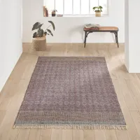 tapis tissé plat en coton sari