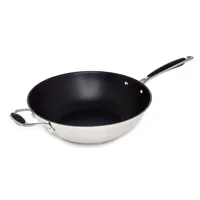 wok inox antiadhérent  30 cm excell'inox mathon