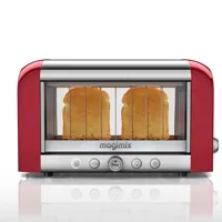 toaster vision panoramique rouge 11540 magimix