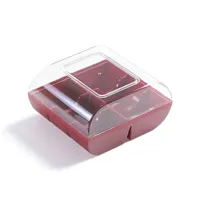 lunch box plastique pour 6 macarons silikomart macadò 94x100x53 mm